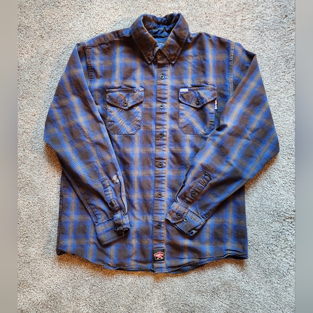 DIXXON The ARC FC Flannel-Blue and Gray Flannel Shirt